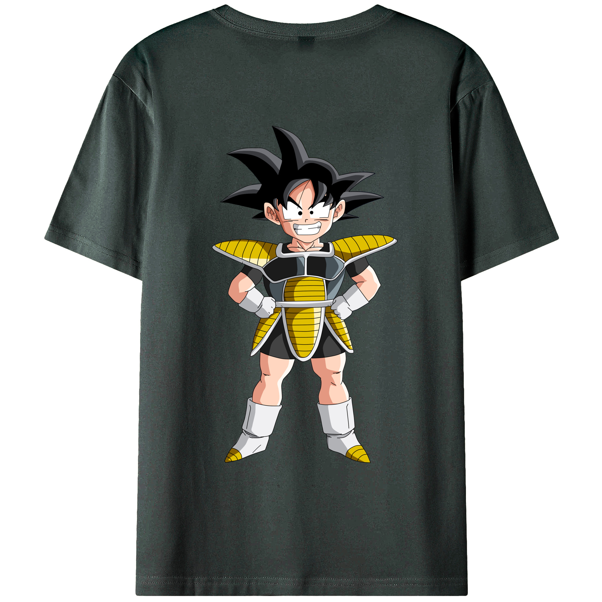 （画像用） ドラゴンボール 孫悟空（そん ごくう）Son Goku カカロット DRAGON BALL Kakarotto 綿100％ メンズ半袖Tシャツ（バックプリント） 通気性